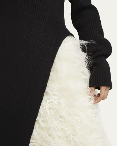 Moncler Genius x Jil Sander Asymmetric Wool Turtleneck Dress | Thumbnail 5 Moncler Genius x Jil Sander Asymmetric Wool Turtleneck Dress | Thumbnail 5