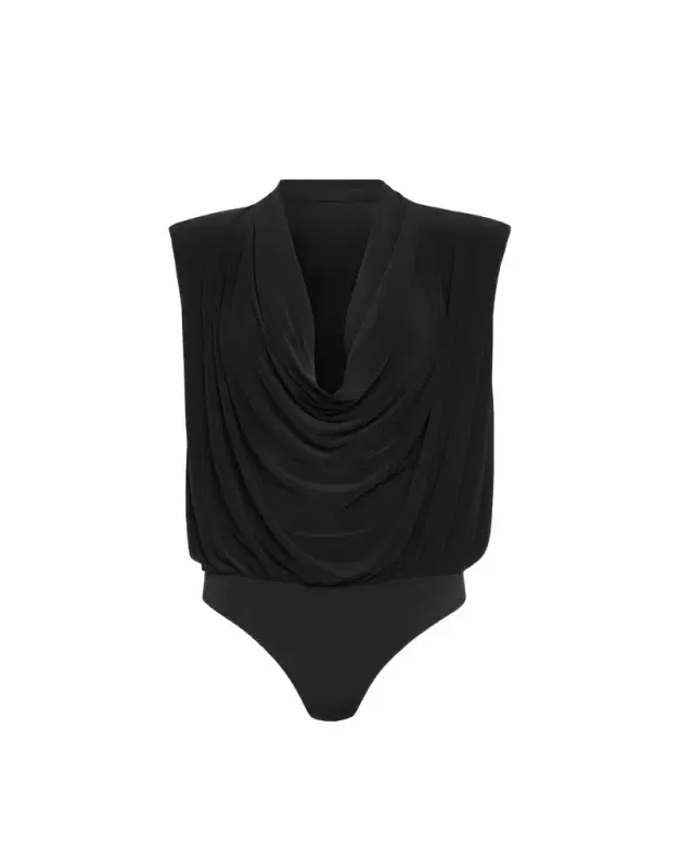 Ramy Brook Eden Sleeveless Cowl-Neck Bodysuit