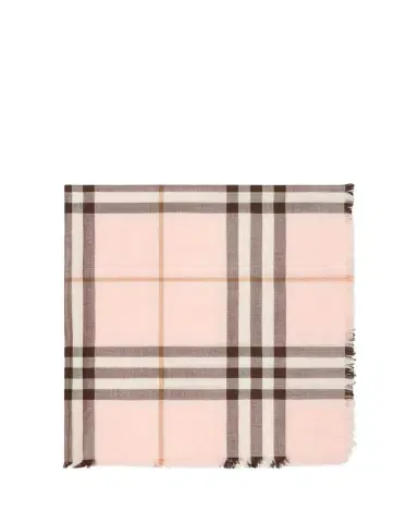 Burberry Check Wool Silk Scarf | Thumbnail 1 Burberry Check Wool Silk Scarf | Thumbnail 1