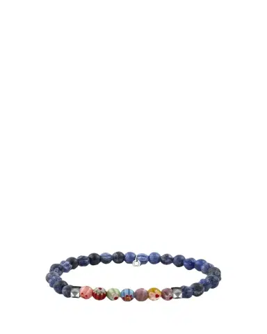 Tateossian Men's Sodalite & Millefiori Bead Bracelet | Thumbnail 1 Tateossian Men's Sodalite & Millefiori Bead Bracelet | Thumbnail 1