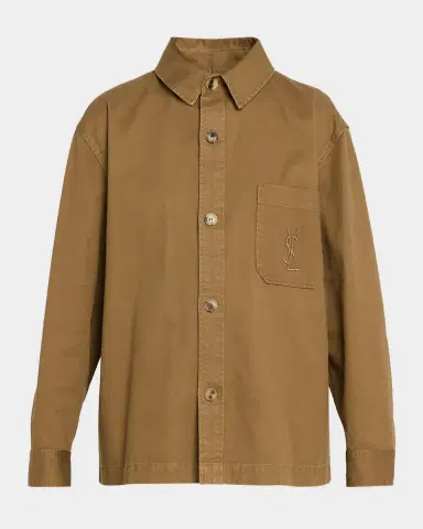 Saint Laurent Bellechasse YSL Pocket Overshirt | Thumbnail 6