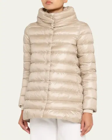 Herno Amelia Ultra-Light A-Line Down Jacket | Thumbnail 4 Herno Amelia Ultra-Light A-Line Down Jacket | Thumbnail 4