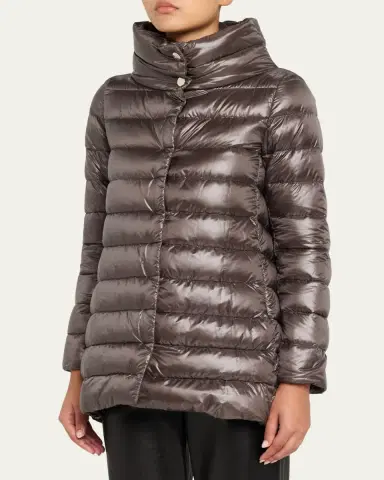 Herno Amelia Ultra-Light A-Line Down Jacket | Thumbnail 9 Herno Amelia Ultra-Light A-Line Down Jacket | Thumbnail 9