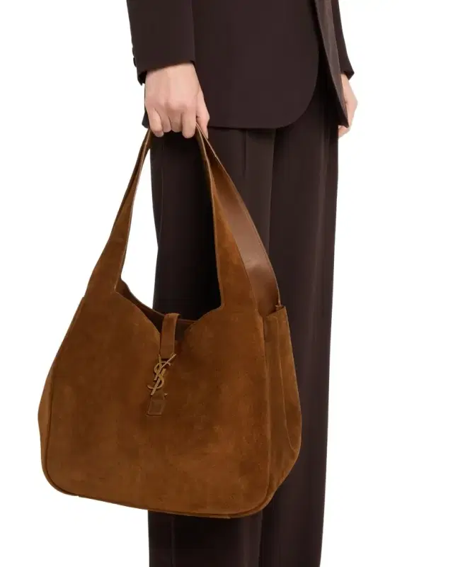 Saint Laurent Le 5 À 7 Bea YSL Cabas Tote Bag in Suede