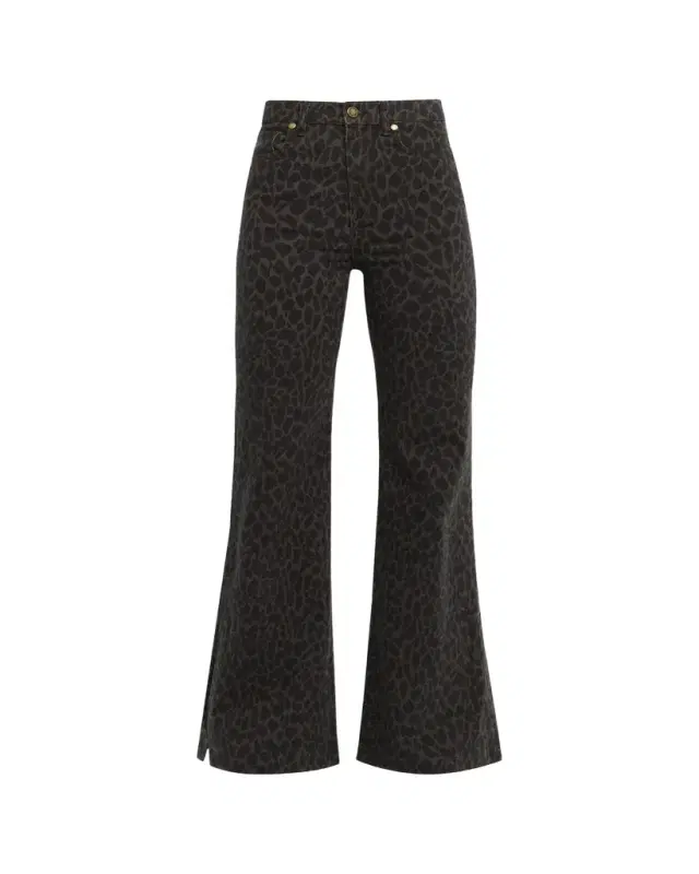 Ramy Brook Tyra Printed Wide-Leg Jeans