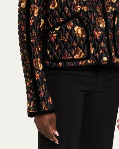 Burberry Floriston Corduroy-Trim Quilted Barn Jacket | Thumbnail 5 Burberry Floriston Corduroy-Trim Quilted Barn Jacket | Thumbnail 5