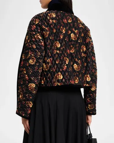 Burberry Floriston Corduroy-Trim Quilted Barn Jacket | Thumbnail 7 Burberry Floriston Corduroy-Trim Quilted Barn Jacket | Thumbnail 7