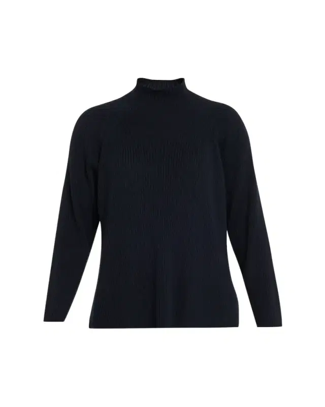 Eileen Fisher Ribbed Merino Wool Turtleneck Sweater