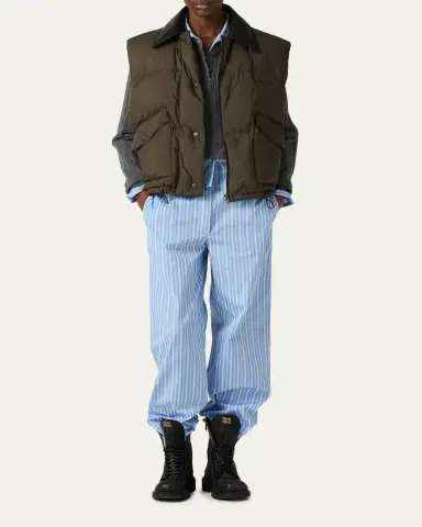 Miu Miu Leather Collar Oversized Puffer Vest | Thumbnail 2 Miu Miu Leather Collar Oversized Puffer Vest | Thumbnail 2