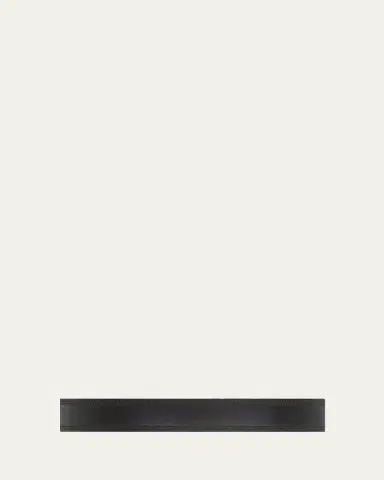 Ralph Lauren Purple Label Topstitched Western Leather Belt | Thumbnail 3