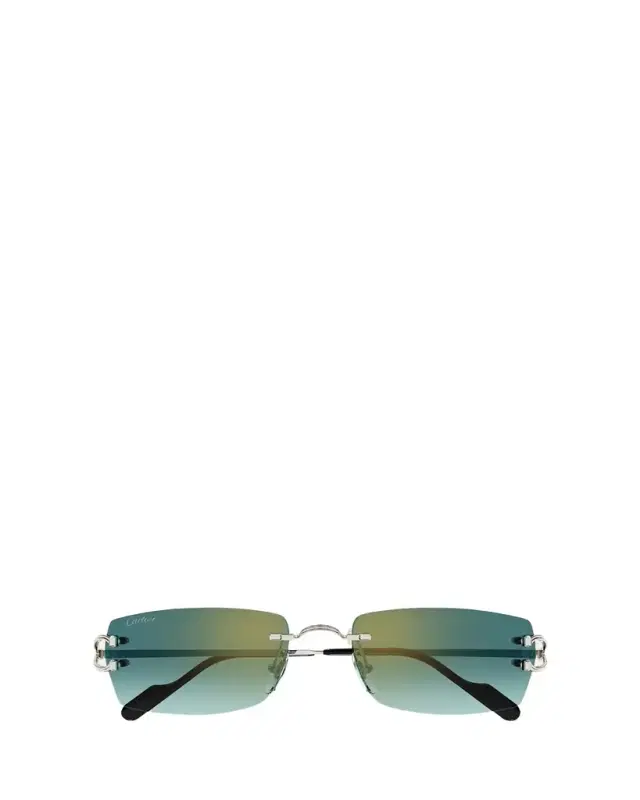 Cartier Men's CT0550S Metal Rectangle Sunglasses