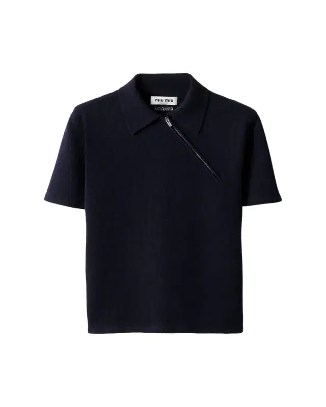 Cashmere Short-Sleeve Polo Shirt