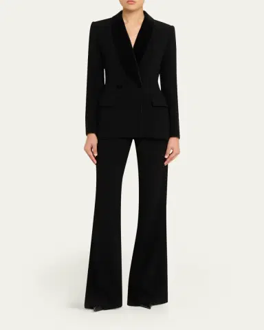 Sergio Hudson Velvet Shawl Collar Tuxedo Blazer | Thumbnail 2 Sergio Hudson Velvet Shawl Collar Tuxedo Blazer | Thumbnail 2