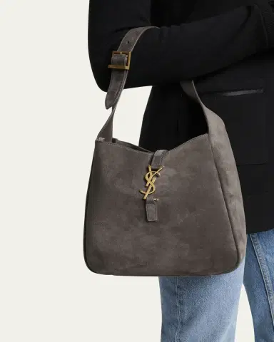 Saint Laurent Le 5 A 7 Small YSL Suede Shoulder Bag | Thumbnail 2