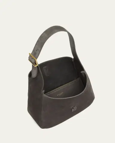 Saint Laurent Le 5 A 7 Small YSL Suede Shoulder Bag | Thumbnail 4