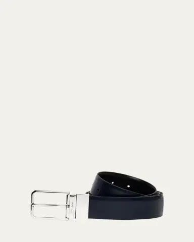 Santoni Men's Reversible Leather Belt | Thumbnail 5 Santoni Men's Reversible Leather Belt | Thumbnail 5