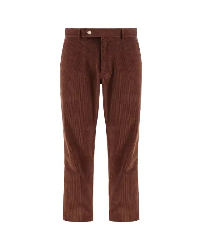 Men's Corduroy Straight-Leg Trousers
