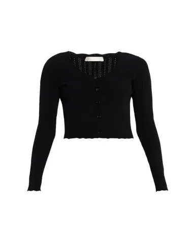 LoveShackFancy Martti Stretch Pointelle Cardigan | Thumbnail 1 LoveShackFancy Martti Stretch Pointelle Cardigan | Thumbnail 1