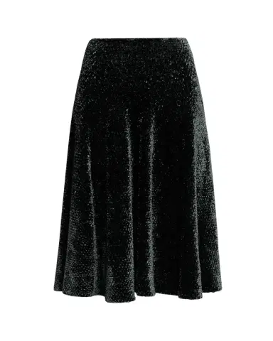Alaïa Velvet A-Line Midi Skirt | Thumbnail 1 Alaïa Velvet A-Line Midi Skirt | Thumbnail 1