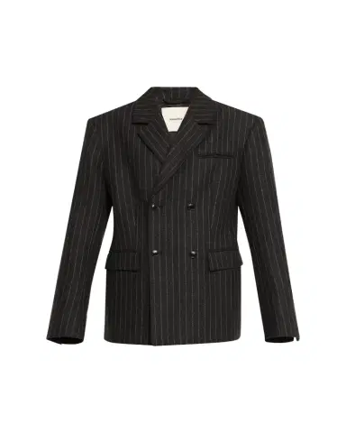 Nanushka Osono Pinstripe Wool Blazer | Thumbnail 1 Nanushka Osono Pinstripe Wool Blazer | Thumbnail 1