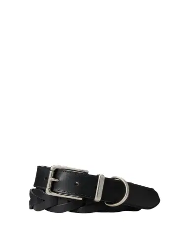 Ralph Lauren Purple Label Men's Woven Leather Belt | Thumbnail 1 Ralph Lauren Purple Label Men's Woven Leather Belt | Thumbnail 1