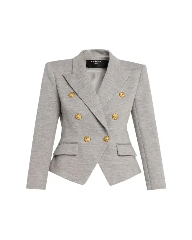 Double-Breasted Wool Blazer