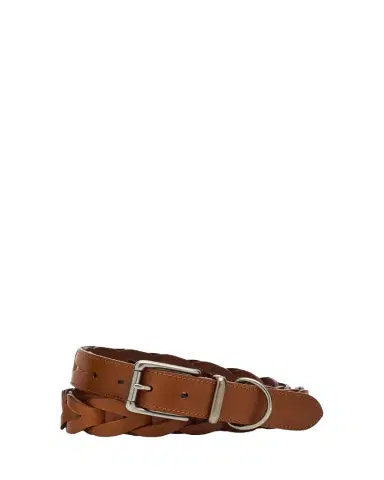Ralph Lauren Purple Label Men's Woven Leather Belt | Thumbnail 1 Ralph Lauren Purple Label Men's Woven Leather Belt | Thumbnail 1