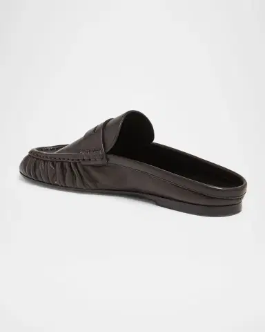 Saint Laurent Le Loafer Leather Penny Loafer Mules | Thumbnail 4 Saint Laurent Le Loafer Leather Penny Loafer Mules | Thumbnail 4