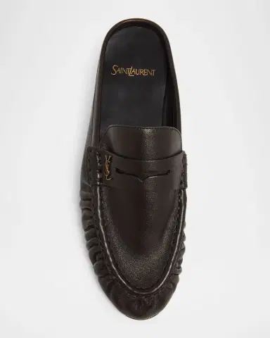 Saint Laurent Le Loafer Leather Penny Loafer Mules | Thumbnail 6 Saint Laurent Le Loafer Leather Penny Loafer Mules | Thumbnail 6