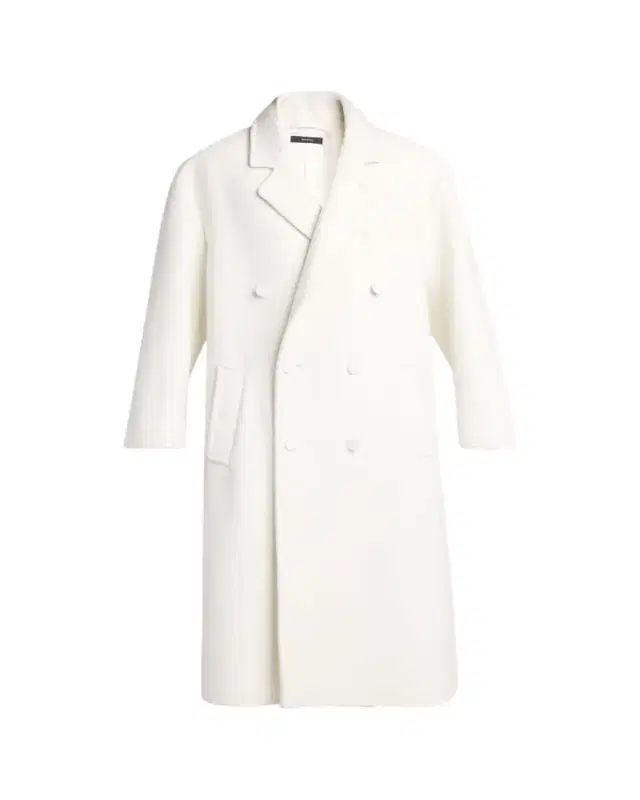 Men's Double Splittable Cashmere Double-Breasted Overcoat