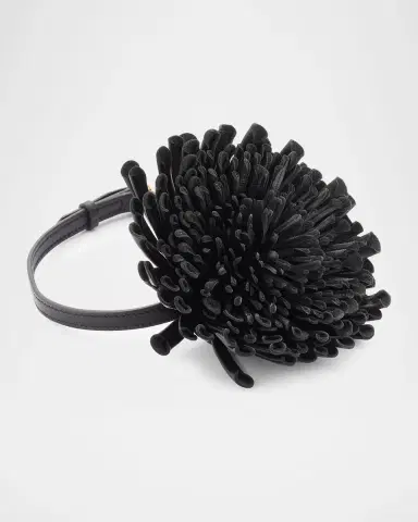 Alaïa Leather Flower Choker | Thumbnail 13