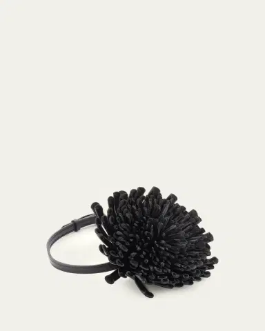 Alaïa Leather Flower Choker | Thumbnail 7