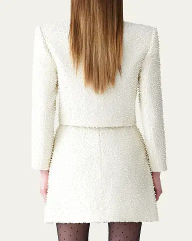 Carolina Herrera Pearly Embellished Mini Skirt | Thumbnail 3 Carolina Herrera Pearly Embellished Mini Skirt | Thumbnail 3