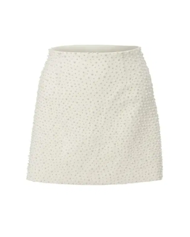 Carolina Herrera Pearly Embellished Mini Skirt