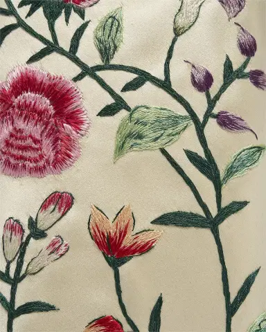 Givenchy Floral-Embroidered Wristlet Clutch Bag in Satin | Thumbnail 5 Givenchy Floral-Embroidered Wristlet Clutch Bag in Satin | Thumbnail 5