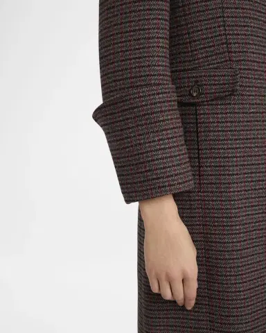 Chloé Houndstooth Wool-Blend Riding Coat | Thumbnail 9 Chloé Houndstooth Wool-Blend Riding Coat | Thumbnail 9