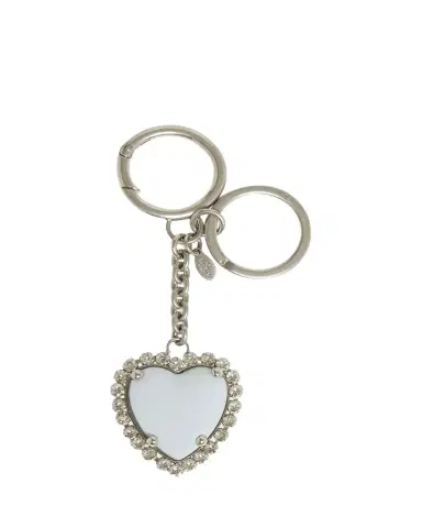 Valentino Garavani VLOGO Signatur Embellished Heart Keyring | Thumbnail 1