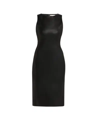 ALICE + OLIVIA Wynell Vegan Leather Knee-Length Dress | Thumbnail 1