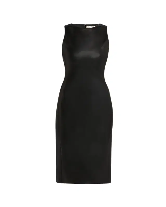 ALICE + OLIVIA Wynell Vegan Leather Knee-Length Dress