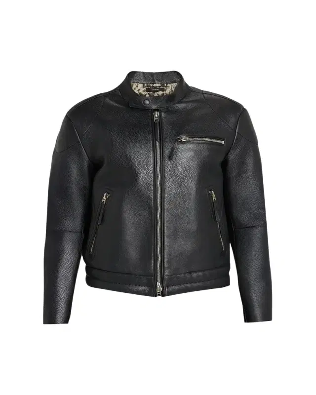 TOM FORD Men's Pebbled Leather Biker Jacket