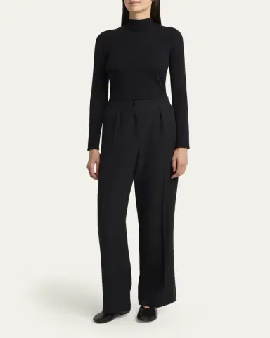 The Row Felicita Double Pleated Wide-Leg Tuxedo Pants | Thumbnail 2