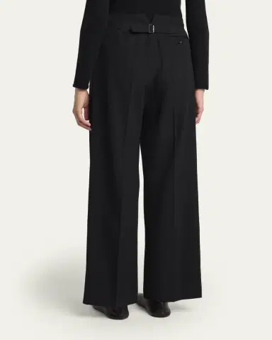 The Row Felicita Double Pleated Wide-Leg Tuxedo Pants | Thumbnail 3