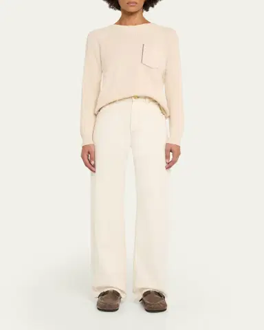 Brunello Cucinelli Suede Shearling-Lined Mules | Thumbnail 3
