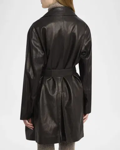 The Row Siempra Leather Wrap Trench Coat | Thumbnail 7 The Row Siempra Leather Wrap Trench Coat | Thumbnail 7