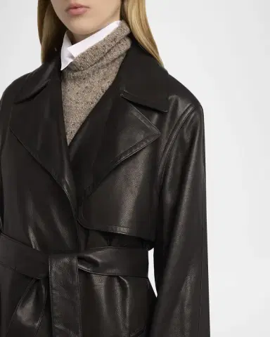 The Row Siempra Leather Wrap Trench Coat | Thumbnail 9 The Row Siempra Leather Wrap Trench Coat | Thumbnail 9