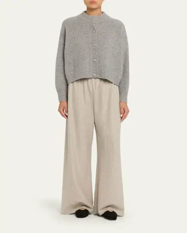 Frame The Cashmere Fleck Cardigan | Thumbnail 2 Frame The Cashmere Fleck Cardigan | Thumbnail 2