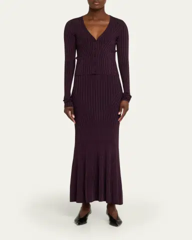 Adam Lippes Greer Cropped Knit Cardigan | Thumbnail 2 Adam Lippes Greer Cropped Knit Cardigan | Thumbnail 2