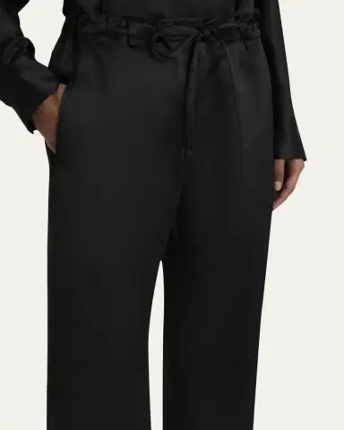 Proenza Schouler White Label Magnus Wide-Leg Crinkled Crepe Pants | Thumbnail 5 Proenza Schouler White Label Magnus Wide-Leg Crinkled Crepe Pants | Thumbnail 5