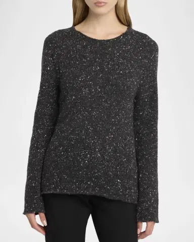 The Row Maira Speckled Cashmere Sweater | Thumbnail 8 The Row Maira Speckled Cashmere Sweater | Thumbnail 8
