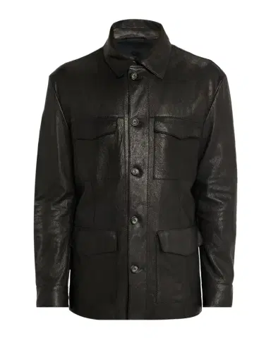 Giorgio Armani Men's Nappa Leather Safari Jacket | Thumbnail 1 Giorgio Armani Men's Nappa Leather Safari Jacket | Thumbnail 1